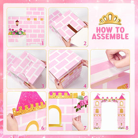 WERNNSAI Pink Princess castle arch ready for grand entrances