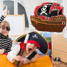 WERNNSAI pirate pinata doubles as a vivid room decoration for parties.
