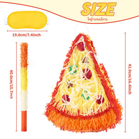 Wernnsai pizza pinata with colorful vegetable pattern for festive vibes