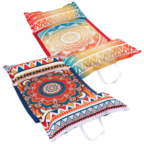 WERNNSAI pool floats with boho pattern for stylish water lounging in a two-pack