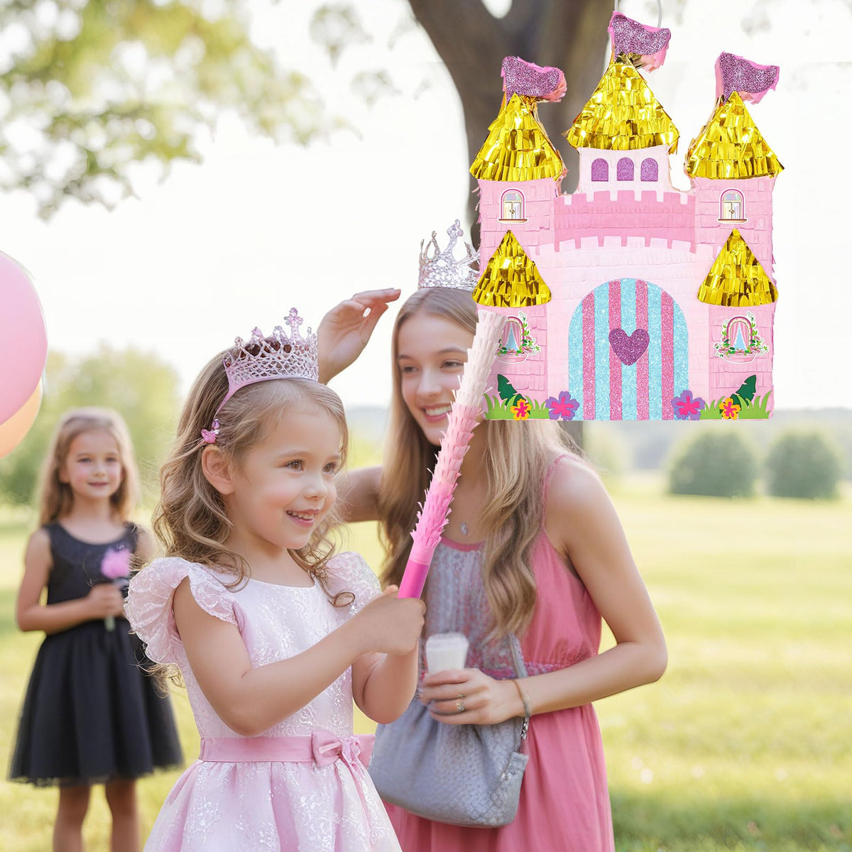 WERNNSAI Princess Castle Piñata packaged securely for shipping