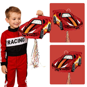 WERNNSAI race car pinata eye-masks, included for quick game setup.