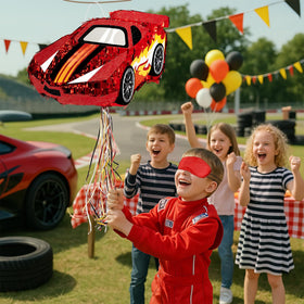 WERNNSAI race car pinata hanging ring, easy to hang for quick setup.