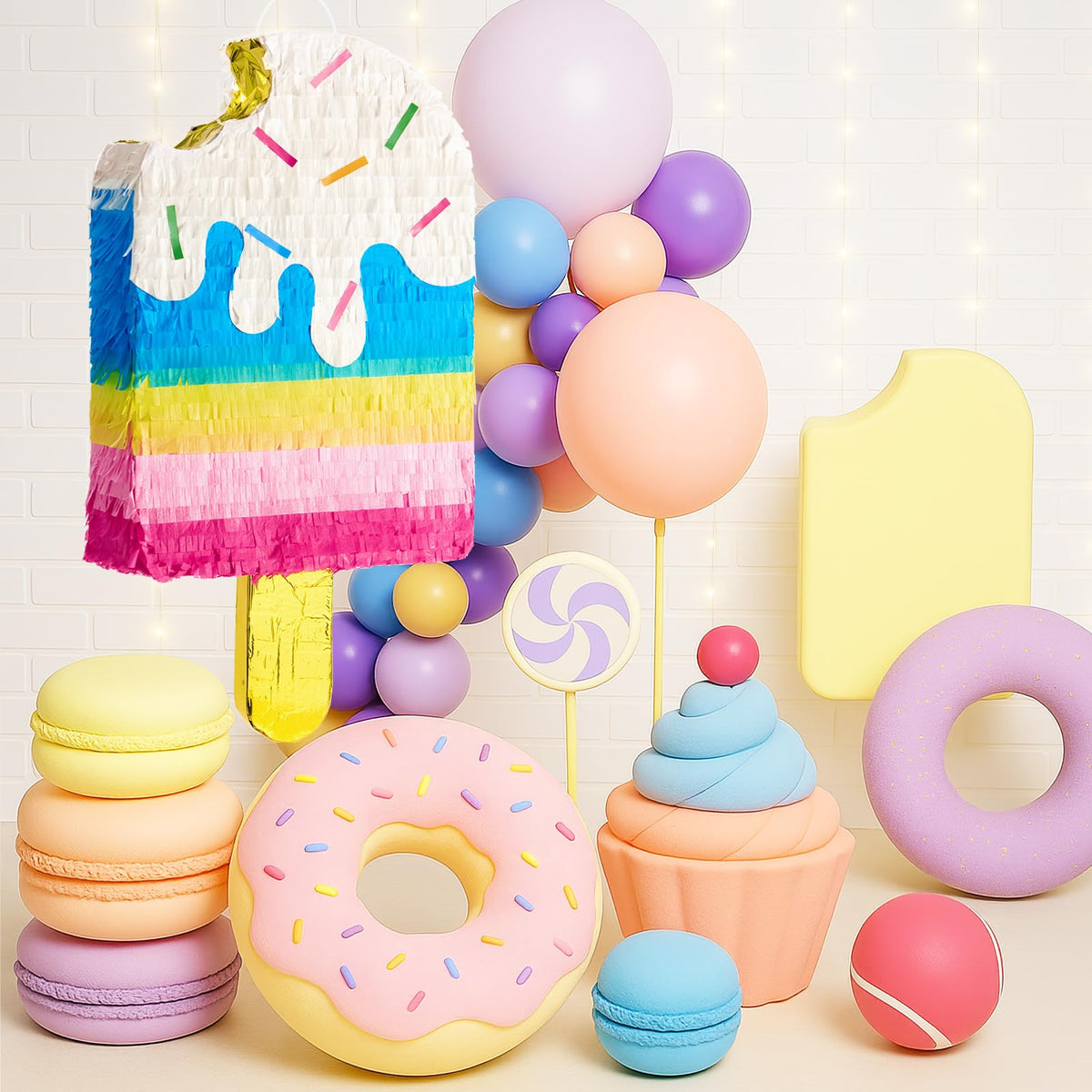 WERNNSAI pinata rainbow tassel detail adds festive color to celebration visuals