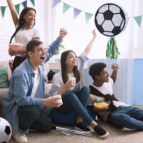 WERNNSAI soccer pinata decor for parties or photoshoots elevates the scene.