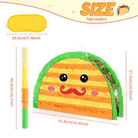 WERNNSAI Taco Pinata confetti details boost festive mood and memory-making moments.