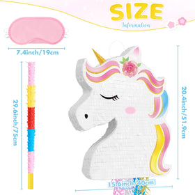 WERNNSAI Unicorn Pinata easy fill opening, quick party prep and fill options