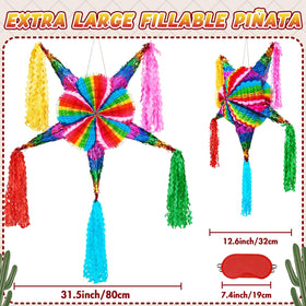 WERNNSAI pinata with vibrant tissue paper tassels for festive decor.