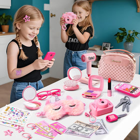 WESAYEE pretend makeup set boosts sharing and cooperative play.