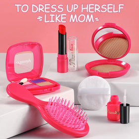 WESAYEE pretend makeup kit close-up with safe toy cosmetics
