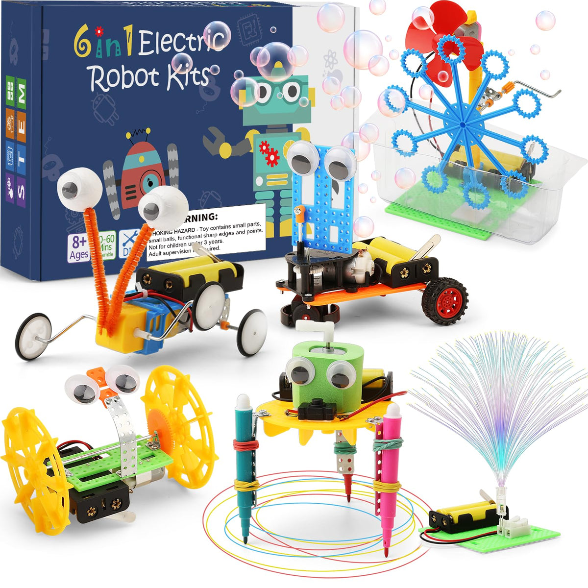 WESAYEE STEM Robotics Kit bubble machine sparks bubbly science play