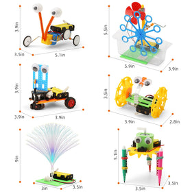 WESAYEE STEM Robotics Kit fiber optic light adds colorful interactivity