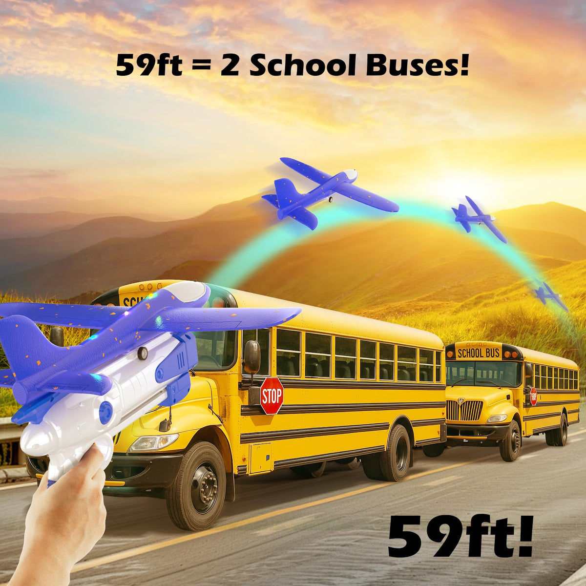 Wesfuner foam airplanes 3pc set ready for safe, fun flights.