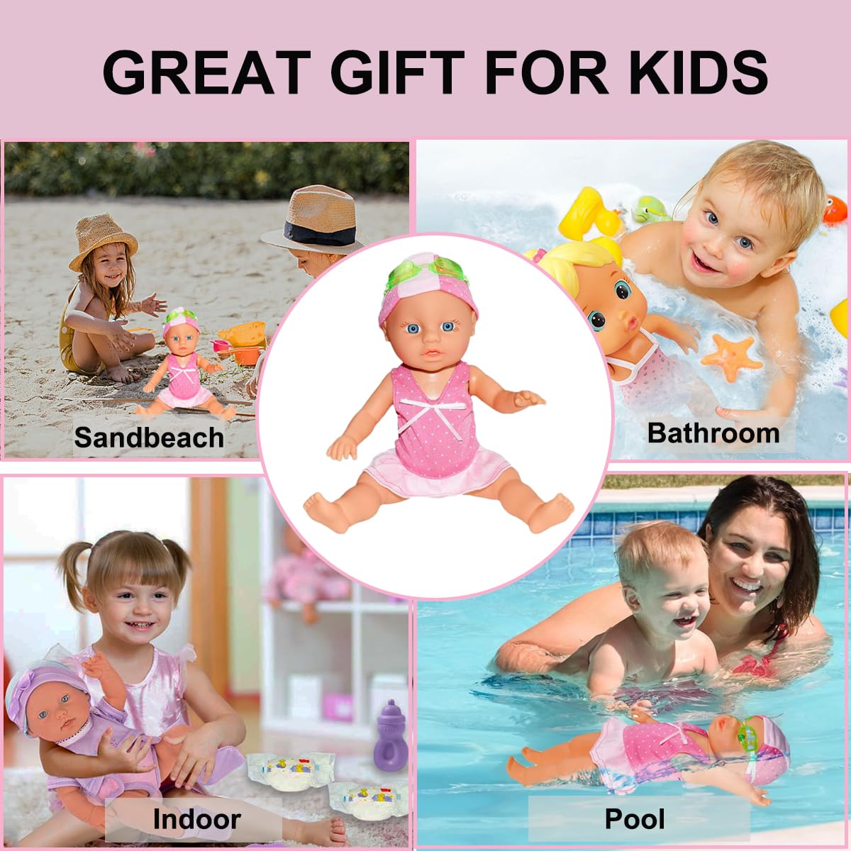WesGen gift-ready swimming doll brings imaginative water play to kids