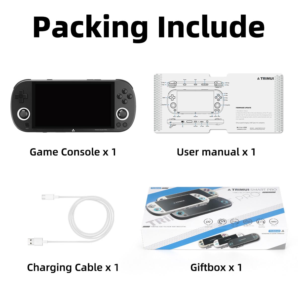 WESICH Trimui Smart Pro 3.5mm jack delivers private audio for gaming.
