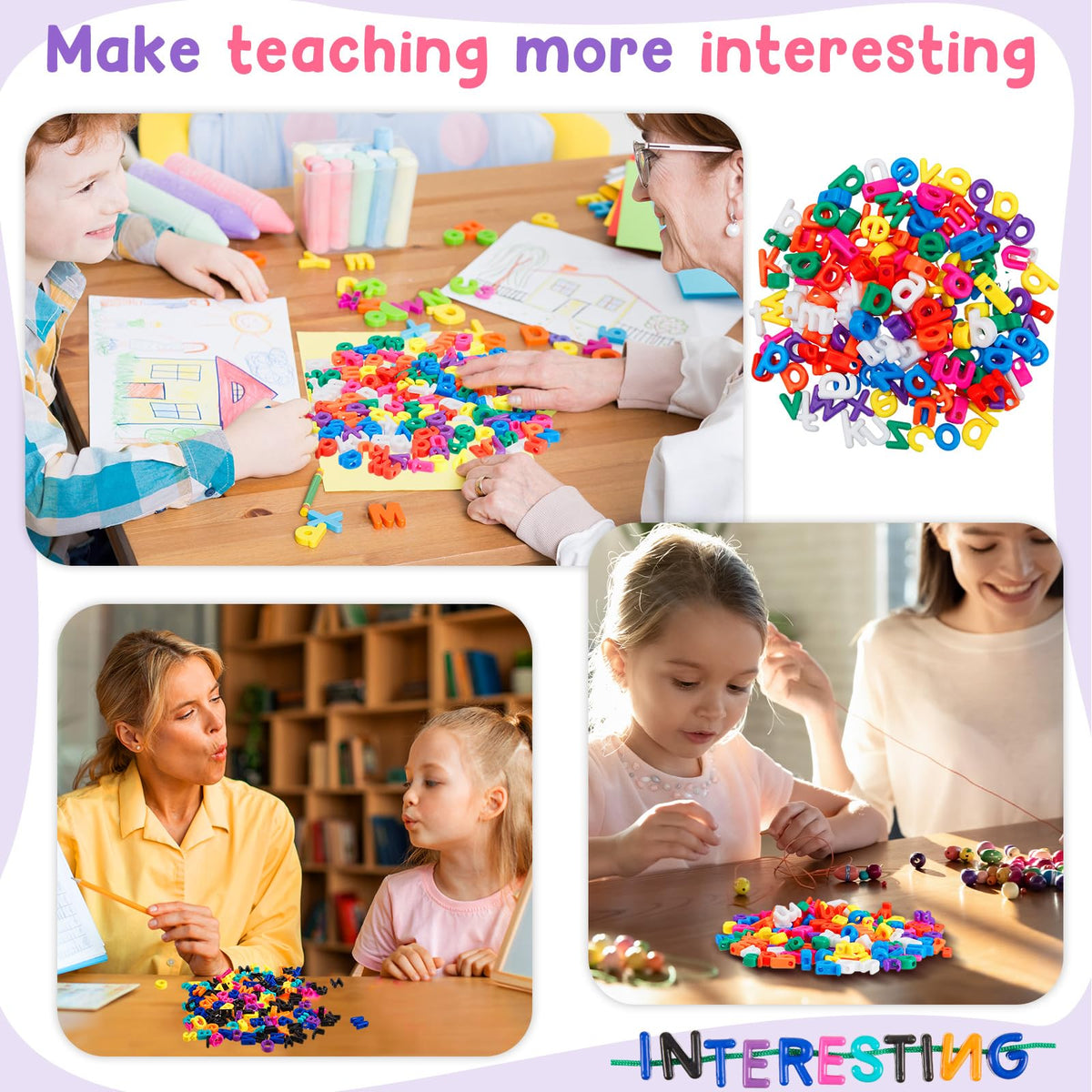 Wesiti colorful beads suitable for classrooms, homes, and homeschooling activities
