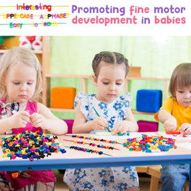 Wesiti educational threading toy helps vocabulary through letter combinations