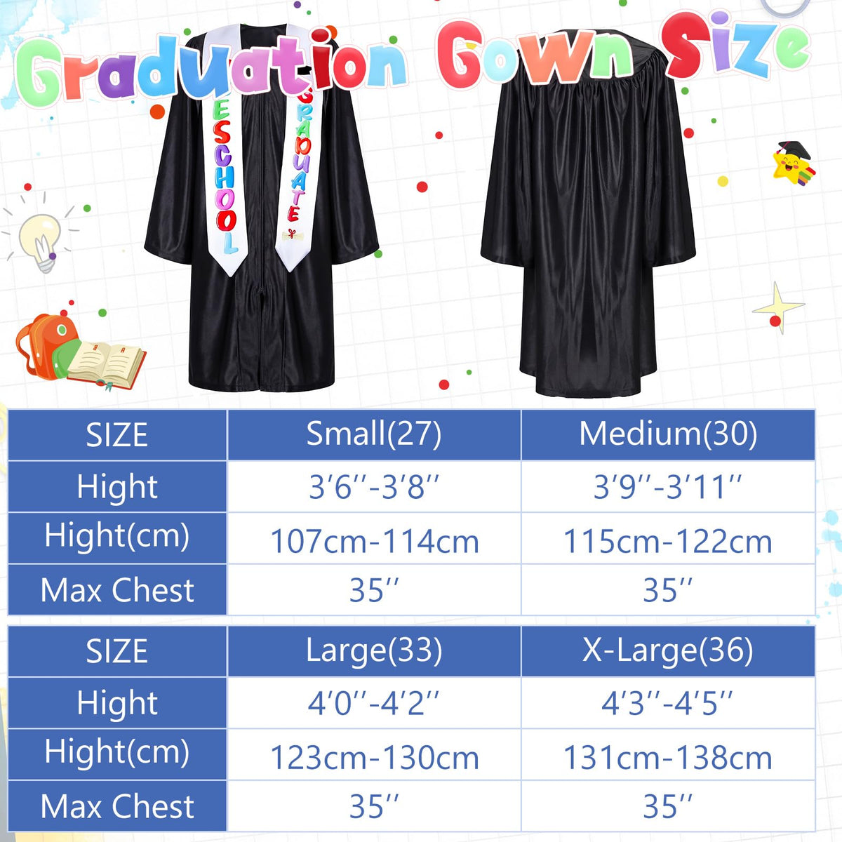 Wesiti graduation bracelet with adjustable cord for kids