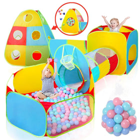 WESKMENS 5Pack play tent with ball pit for versatile indoor fun