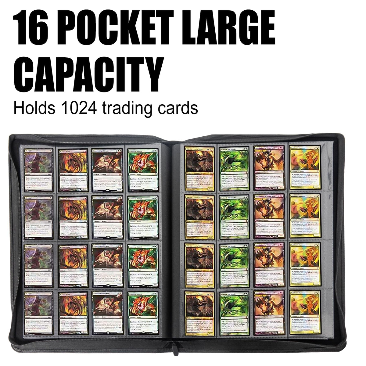 WEST TUNE binder opened to reveal 32 sleeves for organized storage