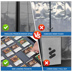 WEST TUNE binder demonstrates compatibility with standard trading cards