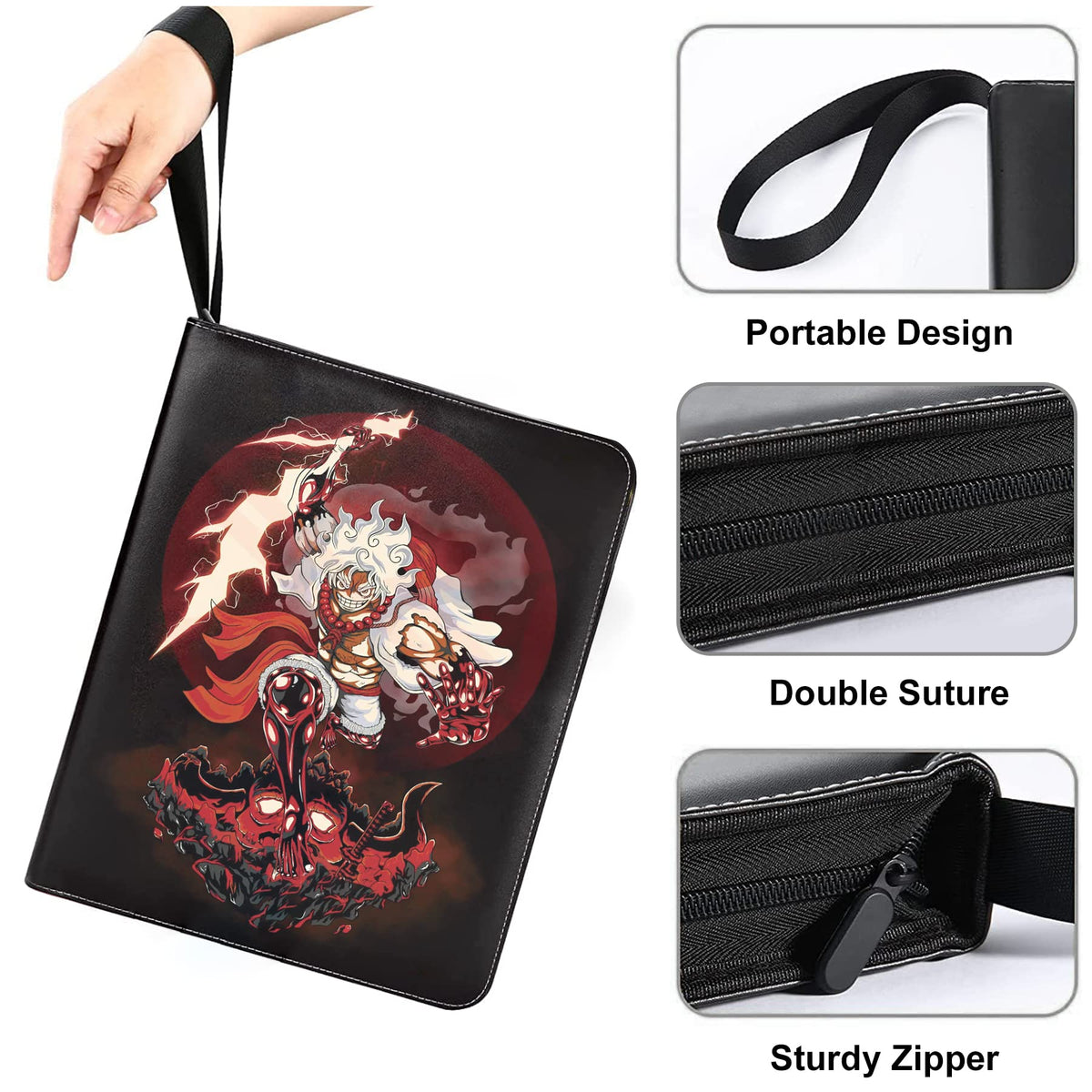 WEST TUNE Zipper and wrist strap for easy transport