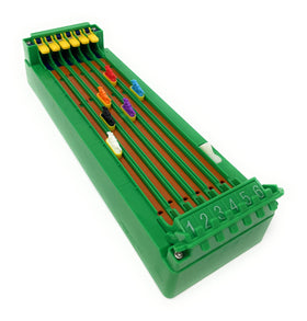 Westminster Desktop Derby battery compartment powers play between meetings.
