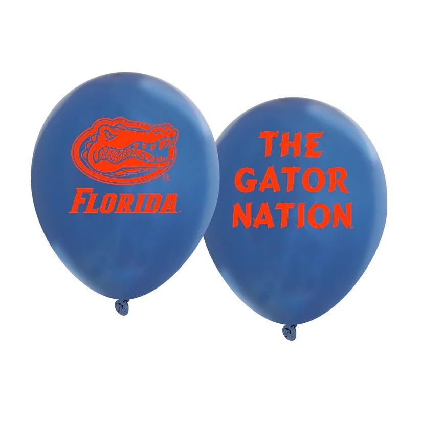 Westrick Florida Gators balloons with official logos on both sides for eye-catching decor.