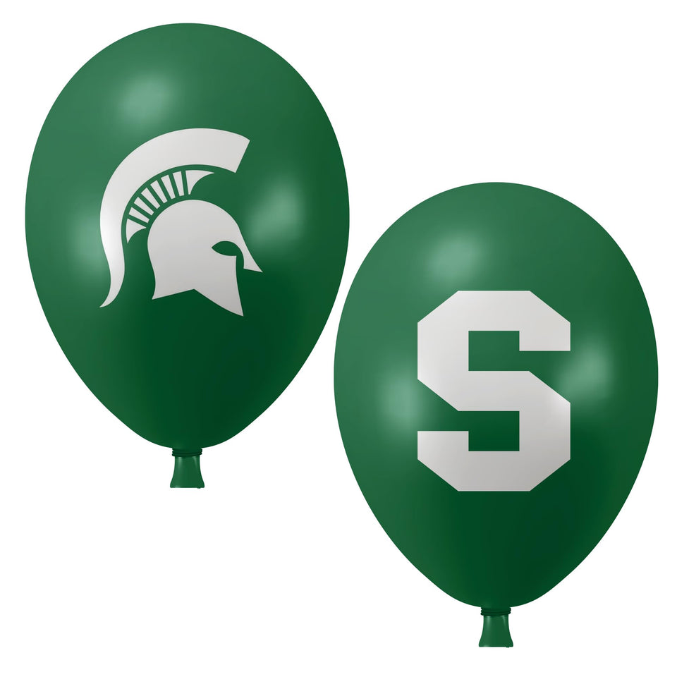 Westrick MSU balloons with front and back logos for eye-catching team pride.