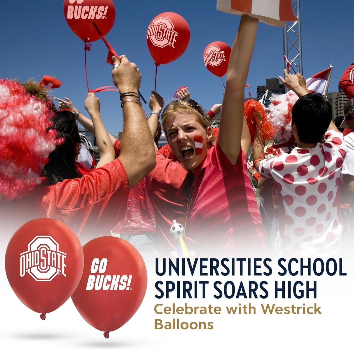 Westrick Ole Miss balloons pack of 10 ensures bold decor clusters.