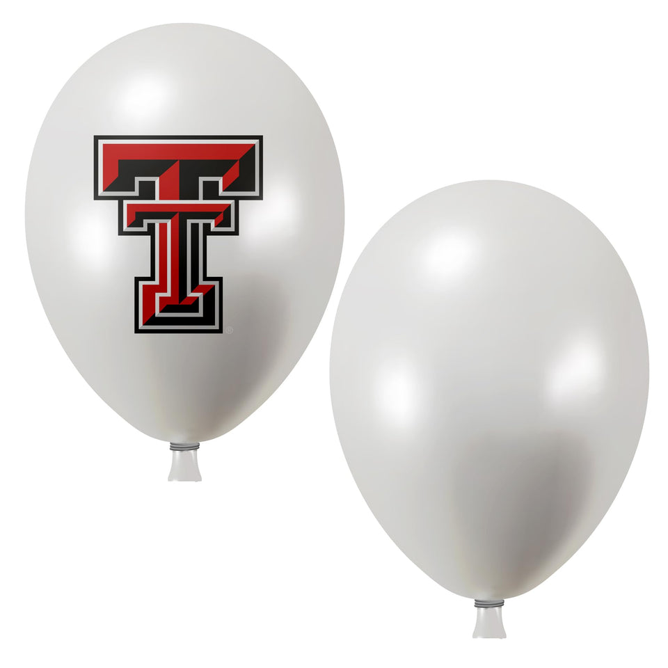 Westrick Texas Tech Red Raiders balloons with dual logos for high visibility.