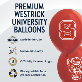 Westrick Texas Tech Red Raiders package of 10 balloons for easy decor setup.