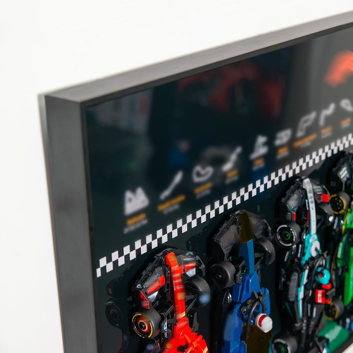 WETCEAOM black finish offers a modern display for Speed Champions sets