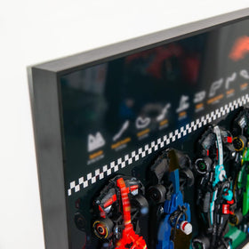 WETCEAOM black finish offers a modern display for Speed Champions sets