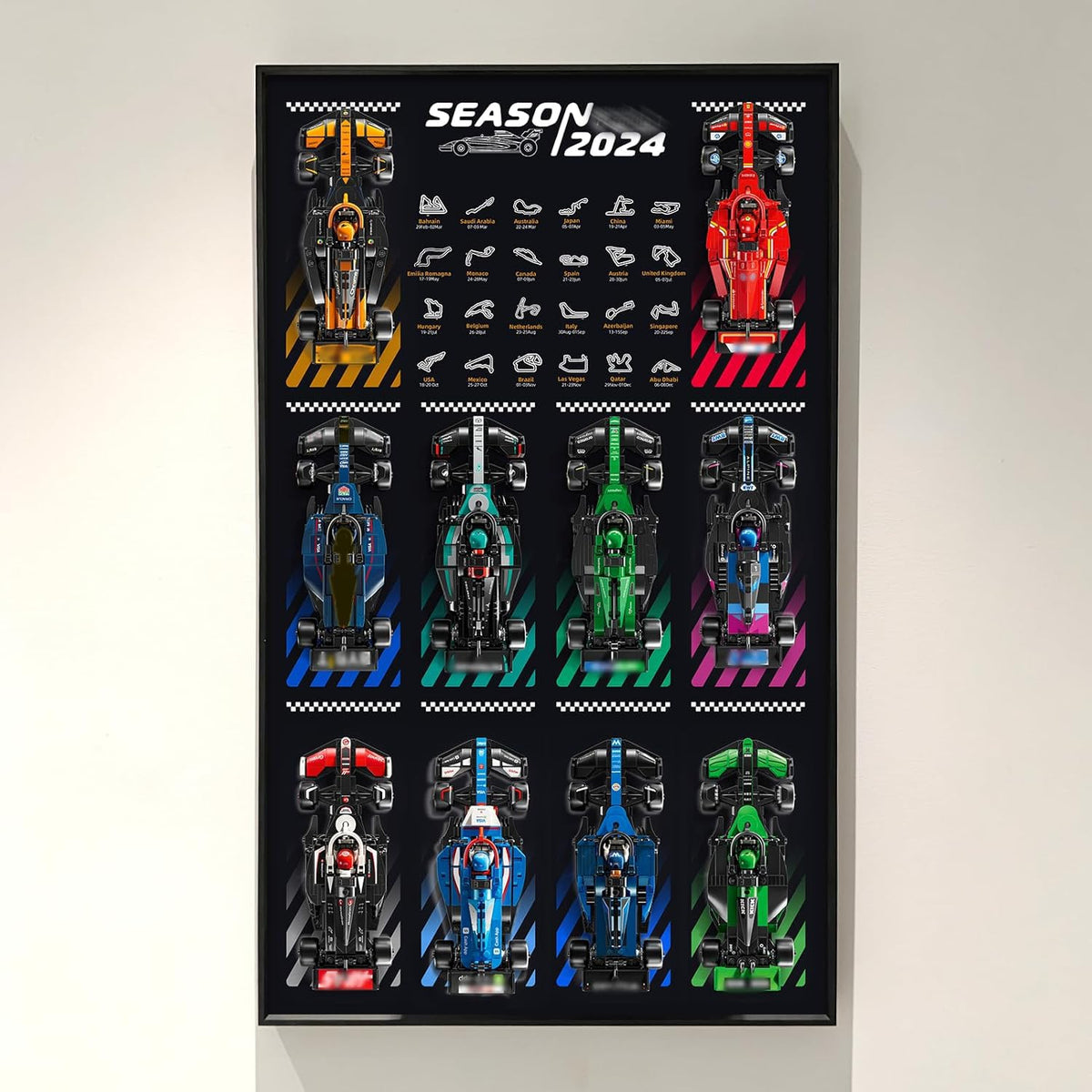 WETCEAOM display wallboard room setup shows a stylish centerpiece in living or office spaces