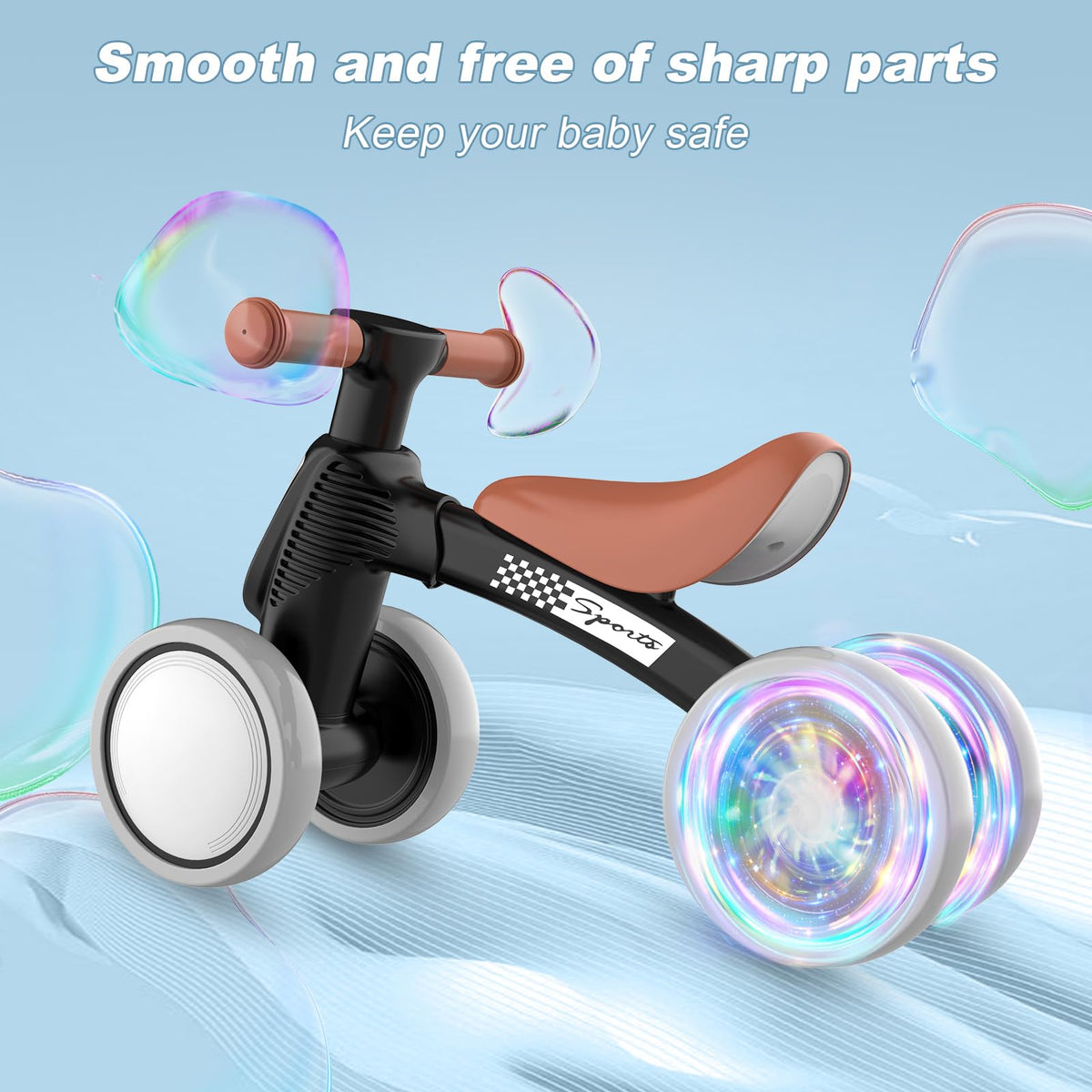WETIFY carbon steel frame provides durable, stable riding for young children.