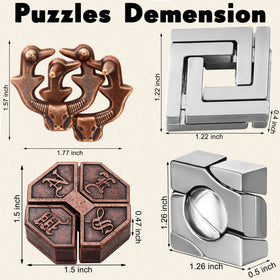 Wettarn brain teaser pieces arranged demonstrate varying shapes for engaging problem solving sessions