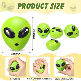Wettarn alien stress ball pack side view, portable fidget for focus on the go.