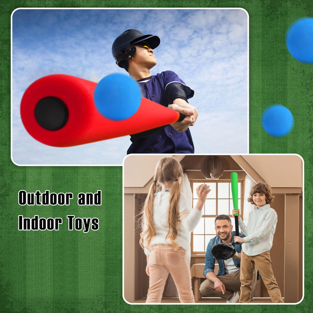 Wettarn bat and ball set ideal for home and school drills.