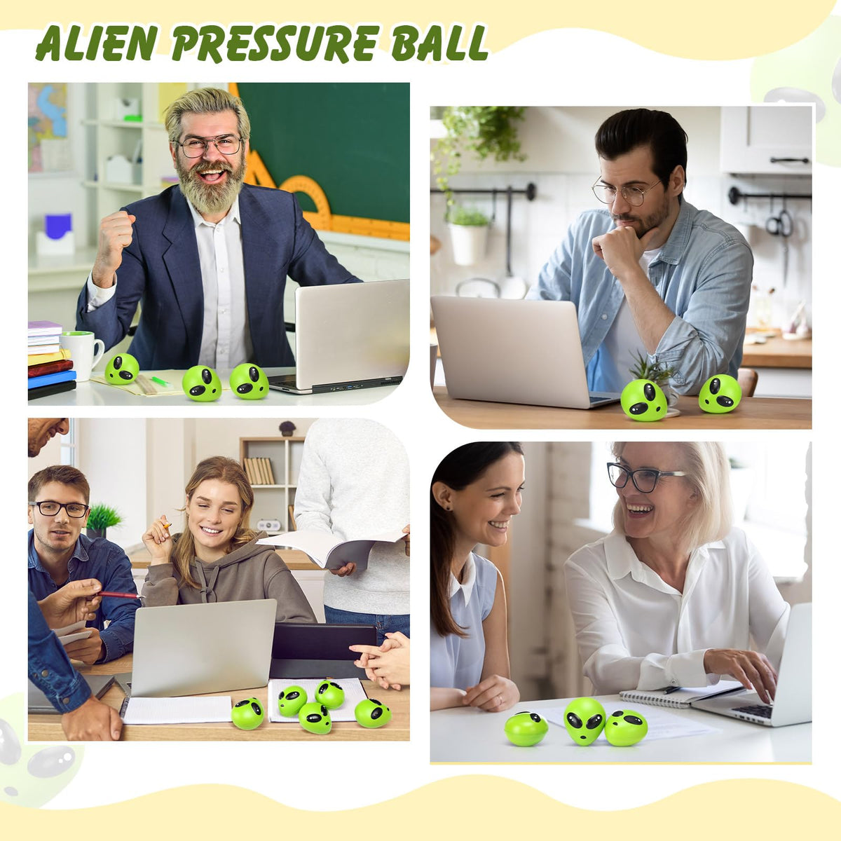 Wettarn Christmas stress balls gift bag, perfect stocking stuffers and decor.