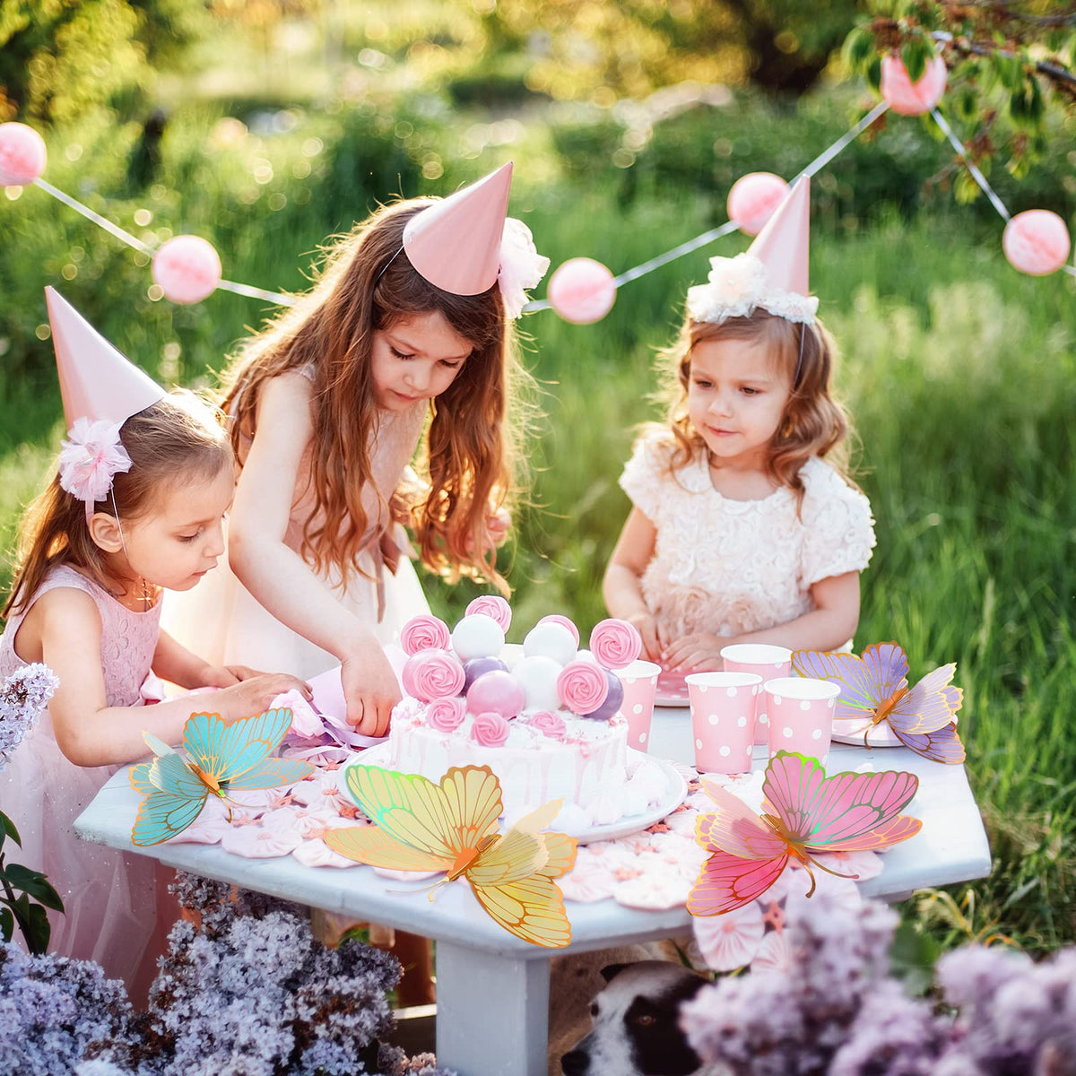 Wettarn durable copper card butterflies offer sturdy, long-lasting party accents.