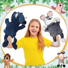 Wettarn elephant hand puppet charming for stories and role play.