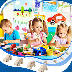 Wettarn four styles of wooden cars for imaginative play