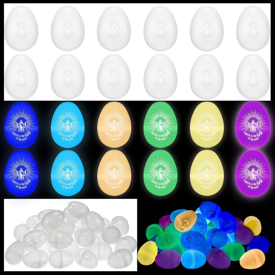 Wettarn glow Easter egg set for night hunts and family fun