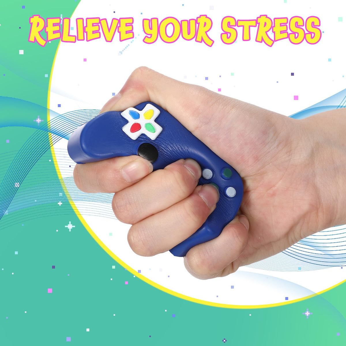 Wettarn handheld-size stress toy fits in palm for on-the-go focus or relaxation.