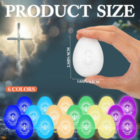 Wettarn Jesus Is the Light Easter egg with the faith-based message
