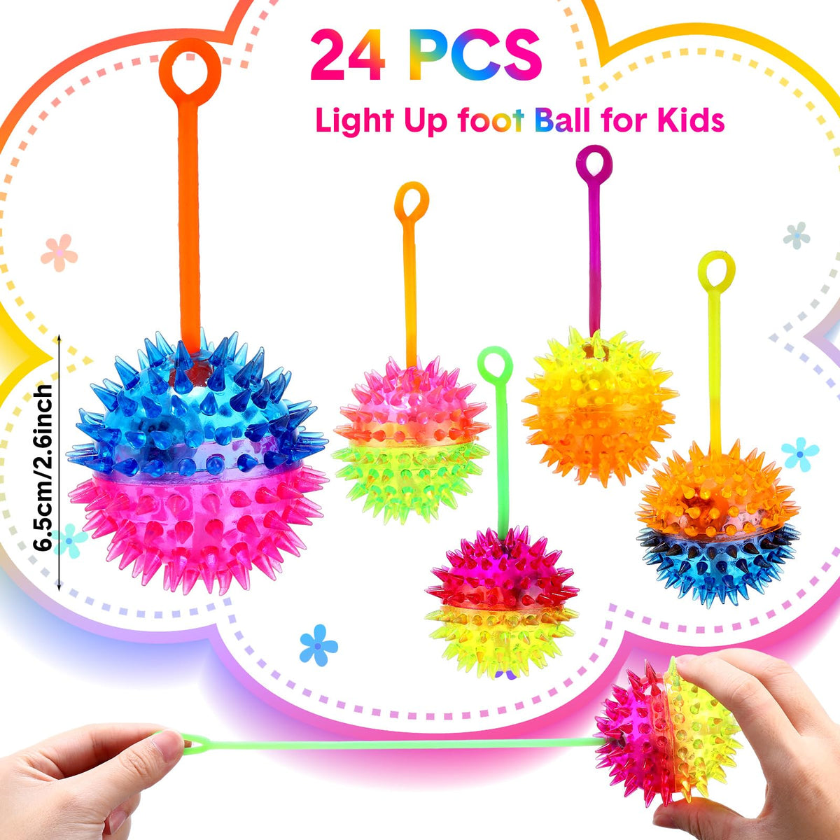 Wettarn LED flashing ball glows during night play for fun.