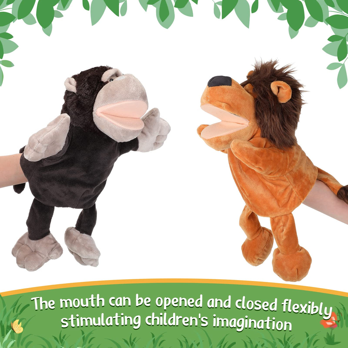 Wettarn orangutan hand puppet ideal for interactive storytelling and learning.