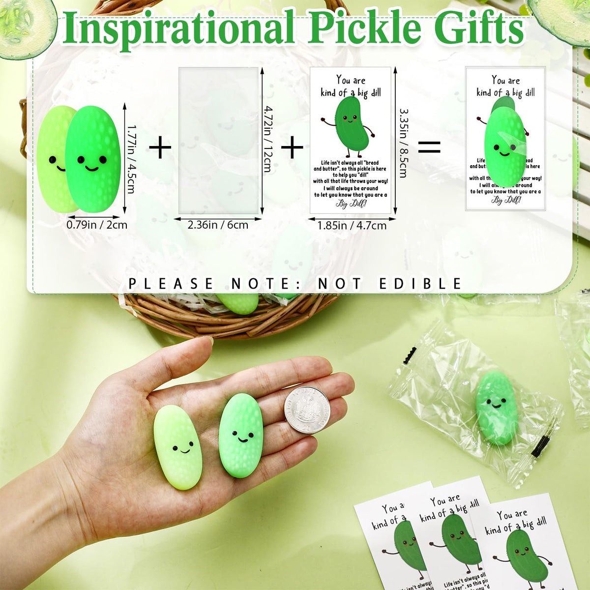 Wettarn turquoise pickle stress ball ideal for colorfully bright workspaces