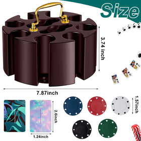Wettarn 200-count poker chips in classic color set for varied stakes